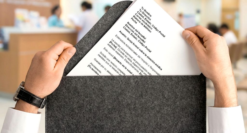 Hospital Medical Negligence Complaint Letter Template